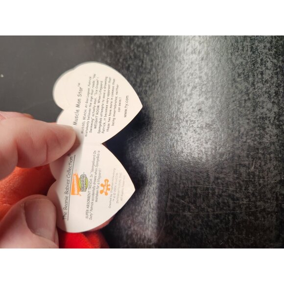 Muscle Man Patrick Star Ty Beanie Baby Plush Toy 6" SpongeBob Collectors Item - Picture 7 of 10